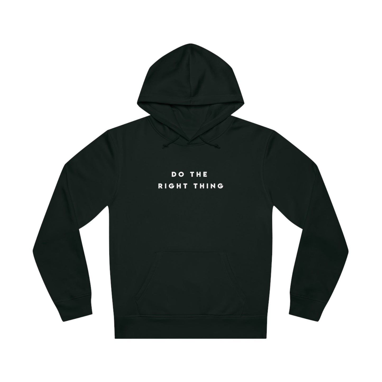 Classic cotton hoodie with a bold design – Urban 'Do The Right Thing' Organic Cotton Hoodie.