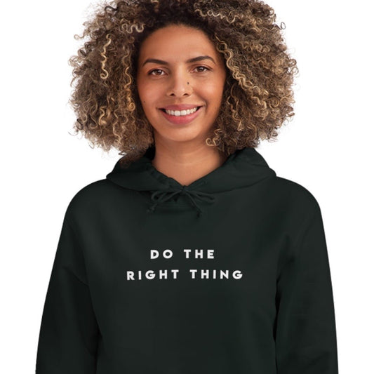Urban 'Do The Right Thing' Organic Cotton Hoodie – The best streetwear hoodie for any occasion.