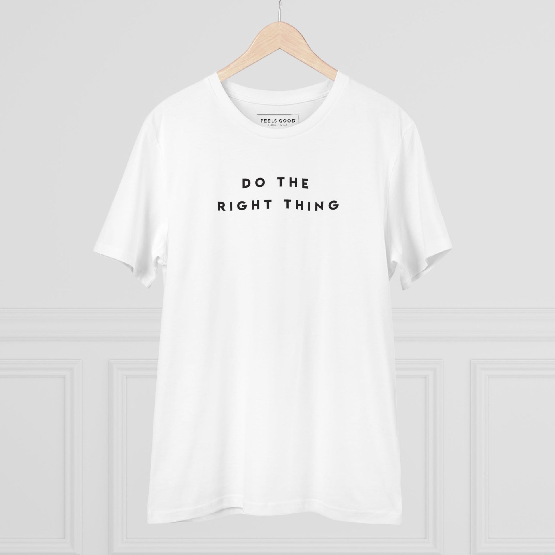 Urban 'Do The Right Thing' Organic Cotton T-shirt, a bold hiphop t shirt for streetwear.
