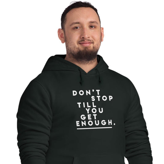 Urban 'Don't Stop Till You Get Enough' MJ Organic Cotton Hoodie – Stylish graphic hoodie for MJ fans

