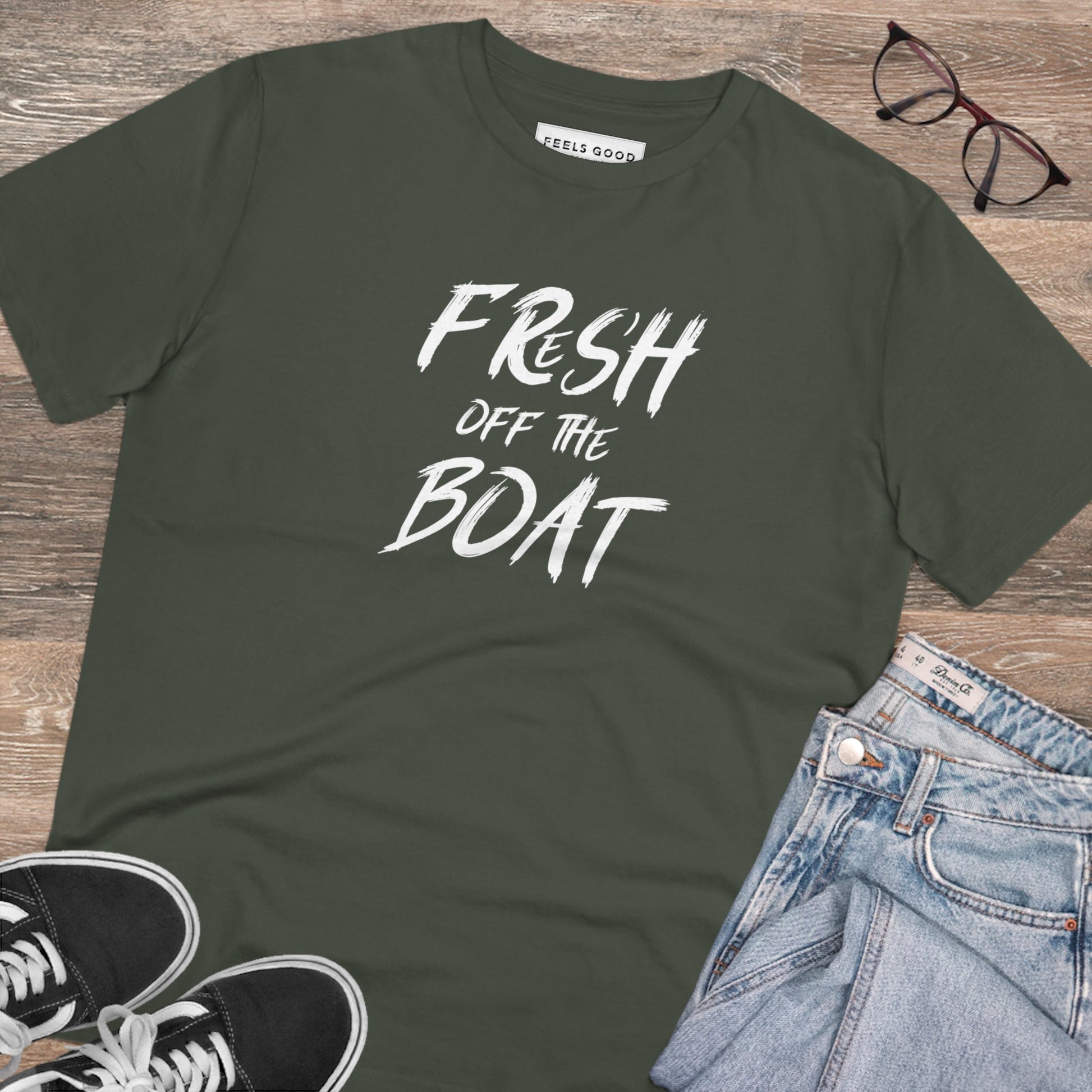 Urban 'Fresh Off The Boat' Organic Cotton T-shirt – comfy fit, like Kylie classics

