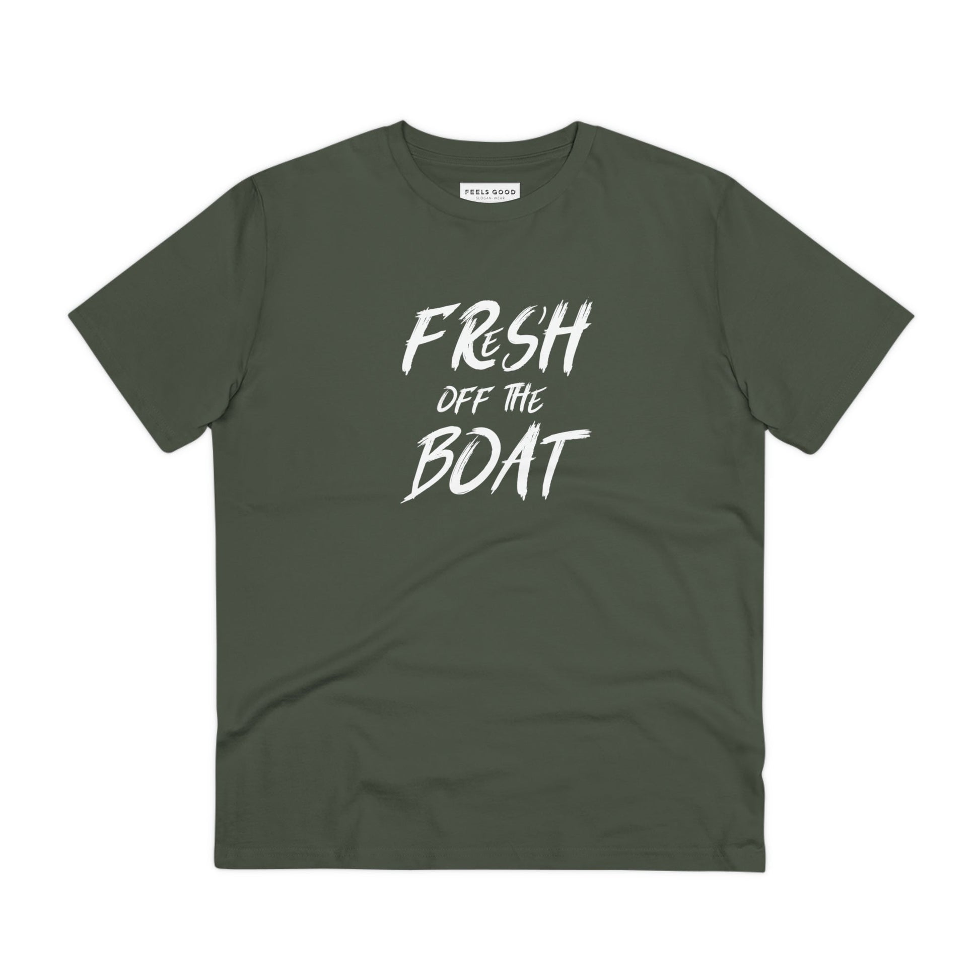 Urban 'Fresh Off The Boat' Organic Cotton T-shirt – feel-good wear with vintage flair

