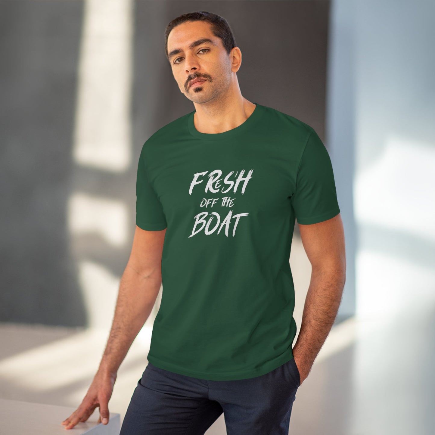 Urban 'Fresh Off The Boat' Organic Cotton T-shirt – bookish streetwear for casual days

