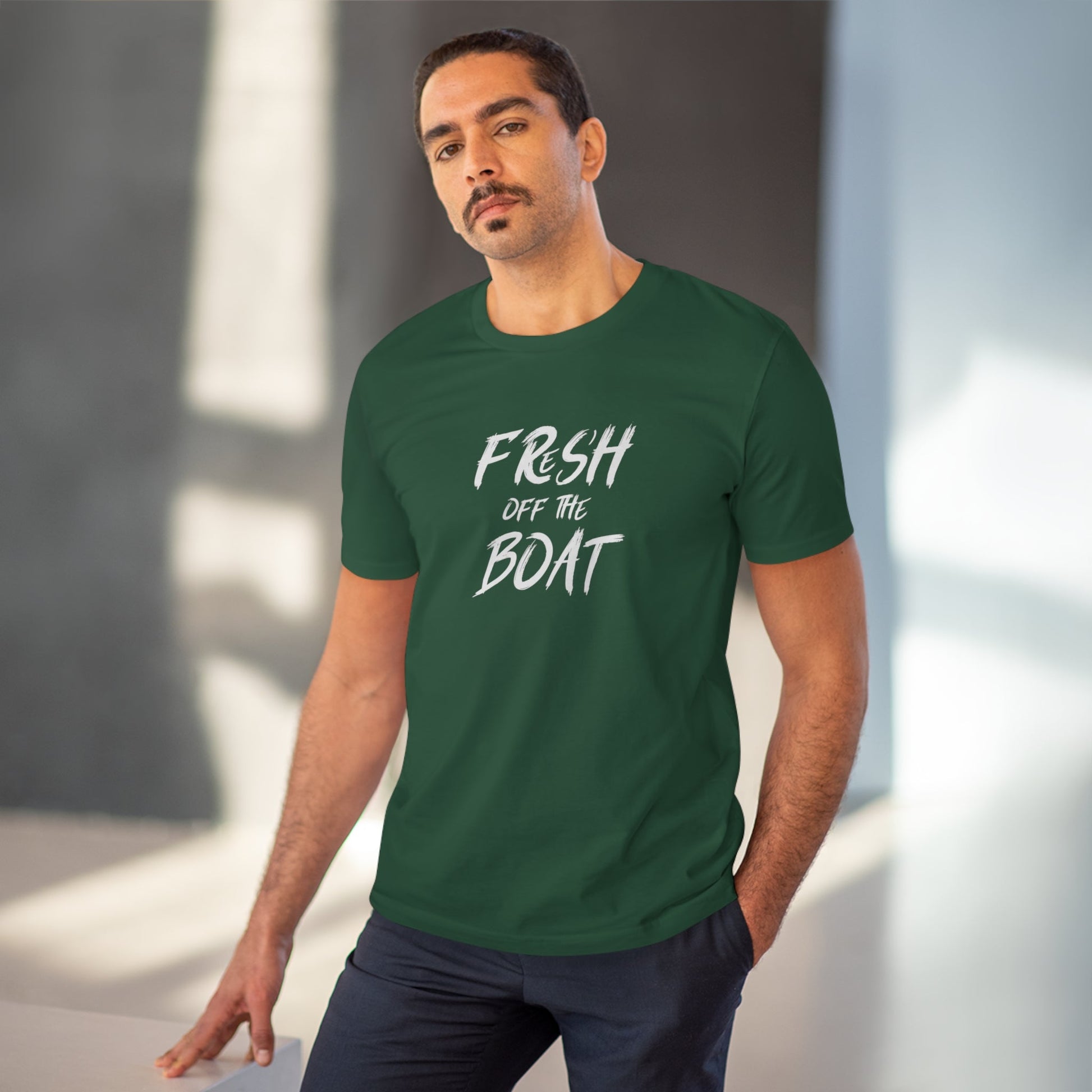 Urban 'Fresh Off The Boat' Organic Cotton T-shirt – bookish streetwear for casual days

