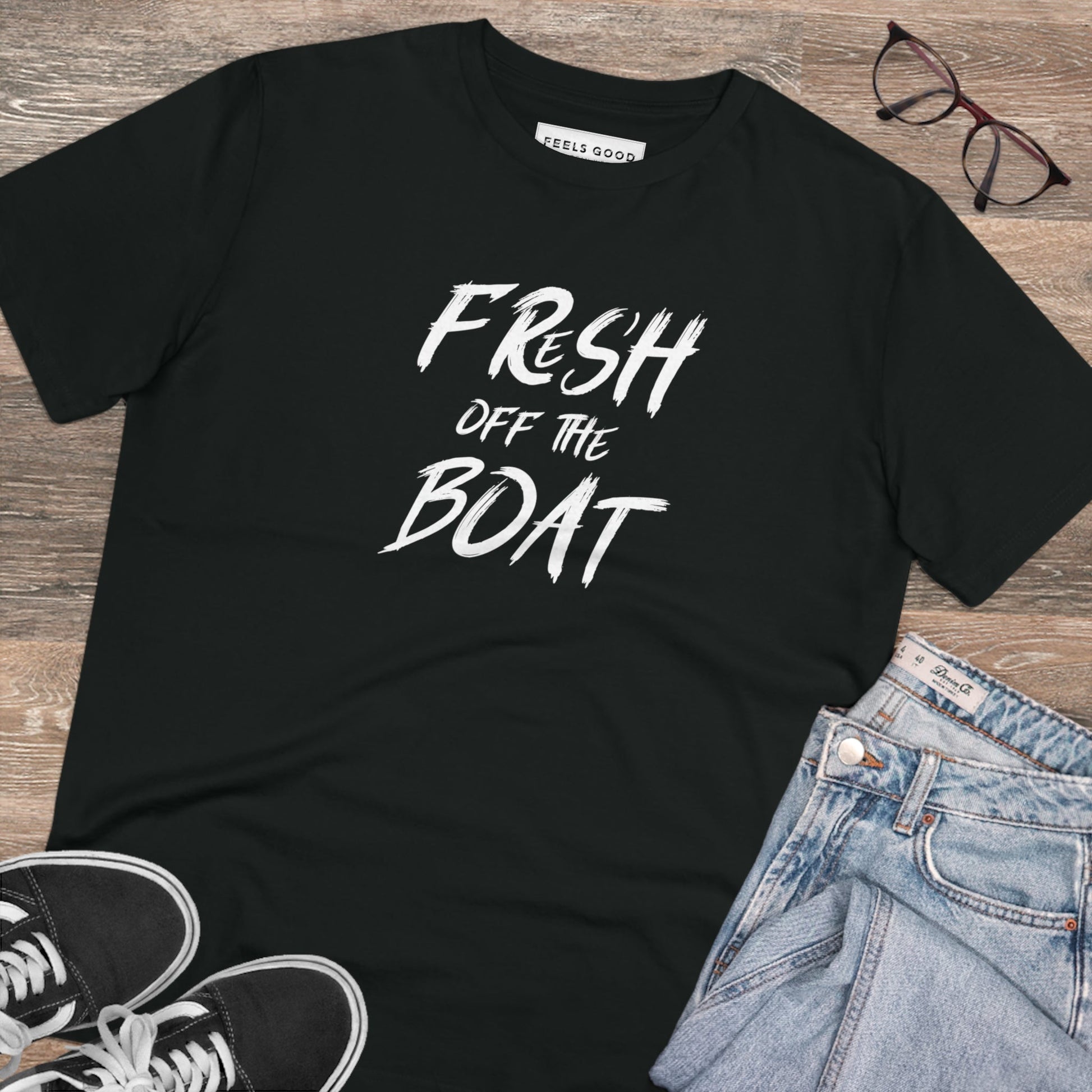 Urban 'Fresh Off The Boat' Organic Cotton T-shirt – stylish vibes like hot tee brands

