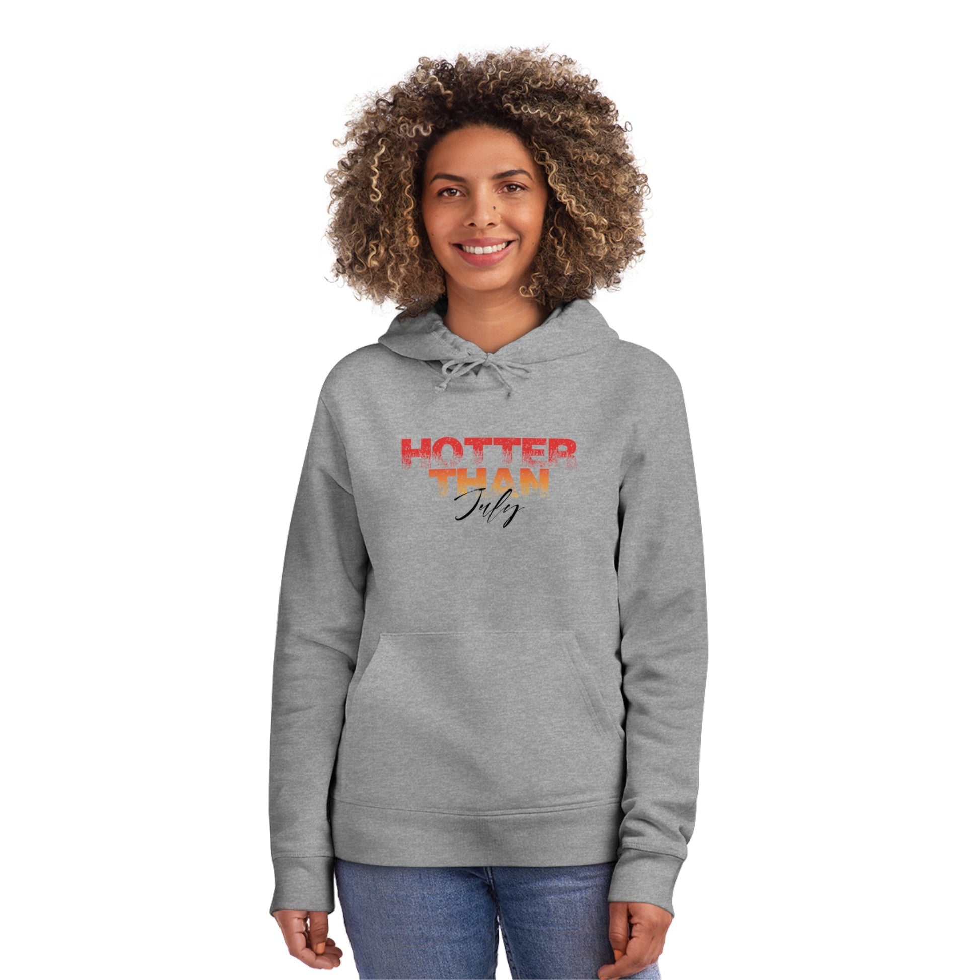 Music-inspired hoodie with ‘Hotter Than July’ text design
