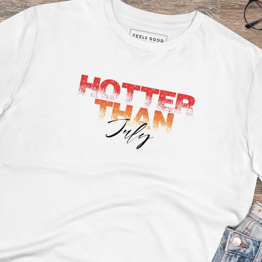 Urban 'Hotter Than July' Organic Cotton T-shirt - Hotter Than July Stevie Wonder Tshirt