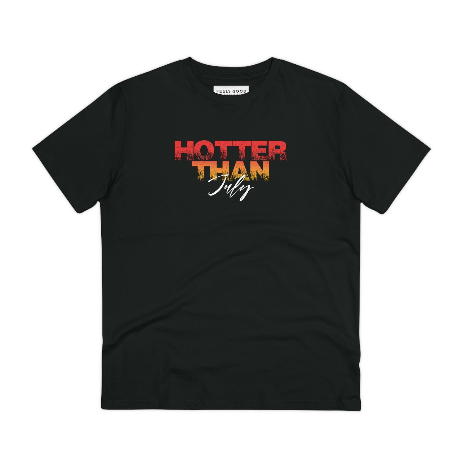 Urban streetwear tee with 'Hotter Than July' artwork in soft cotton.

Tshirt