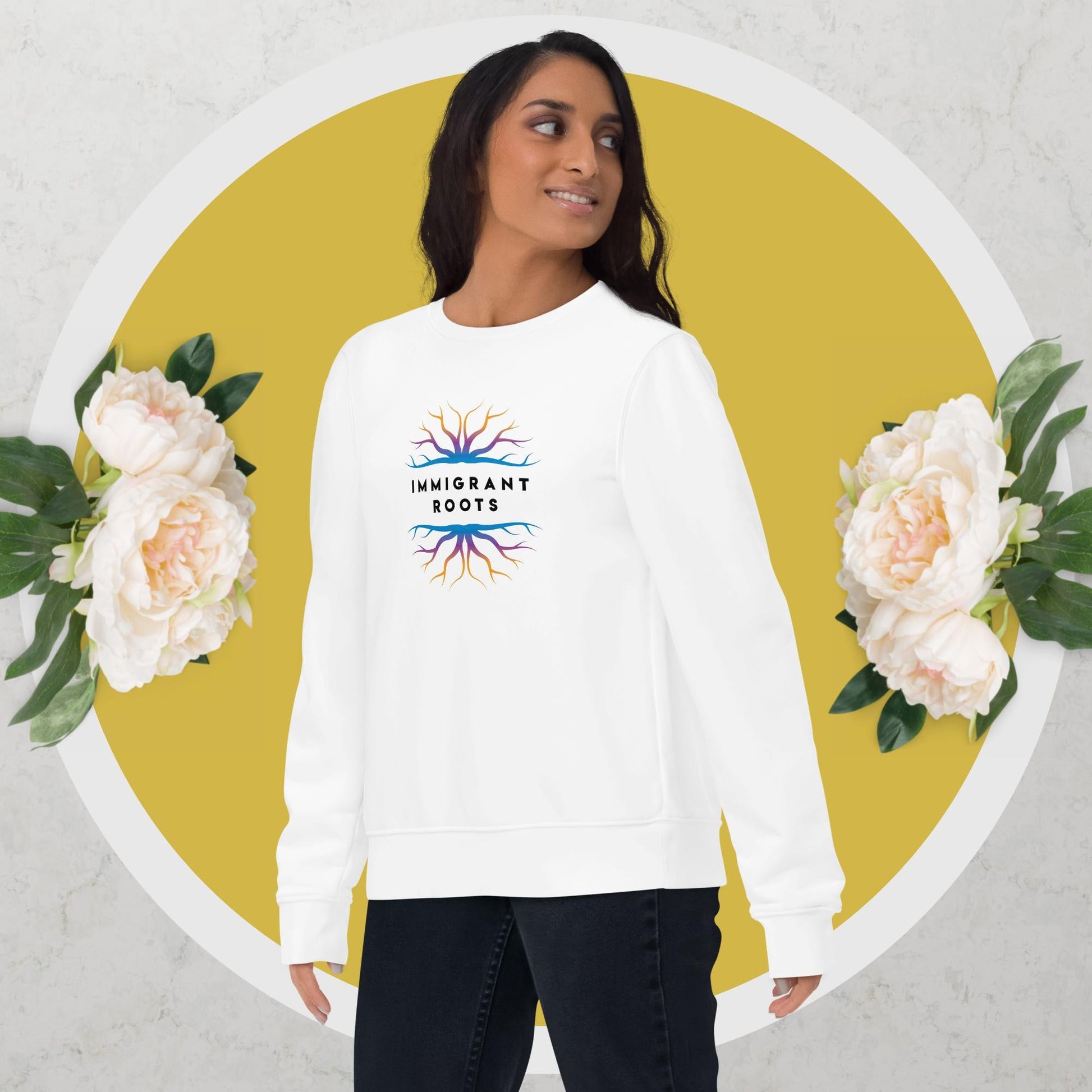 Urban 'Immigrant Roots' Organic Cotton Sweatshirt - Eco Sweatshirt