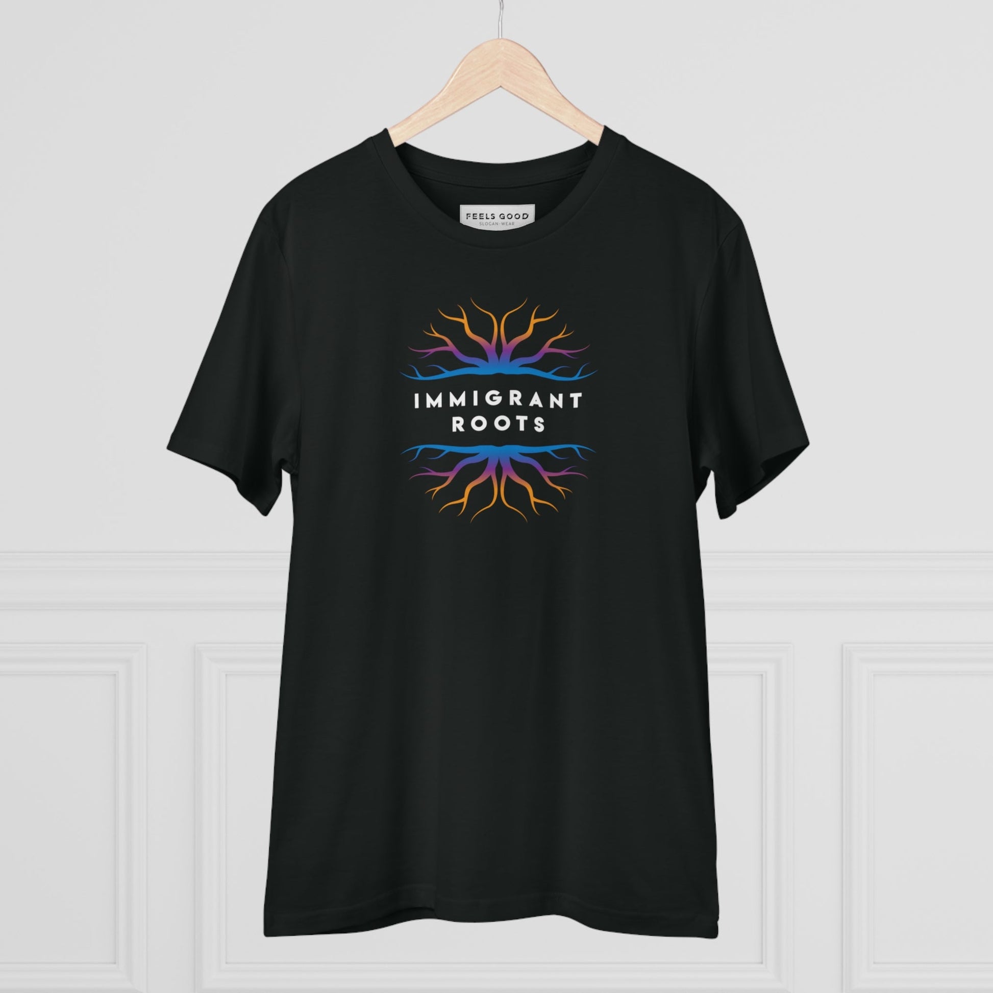 Unique best t-shirt: 'Immigrant Roots' urban graphic.
