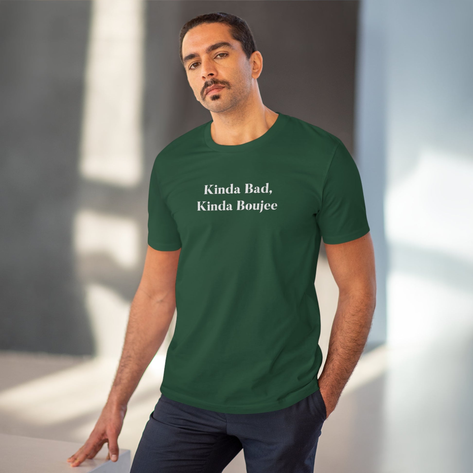 Rock a band t-shirt with Urban 'Kinda Bad, Kinda Boujee' Organic Cotton T-shirt.