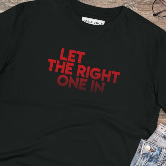 Urban 'Let The Right One In' Organic Cotton T-shirt with vintage literary aesthetic

