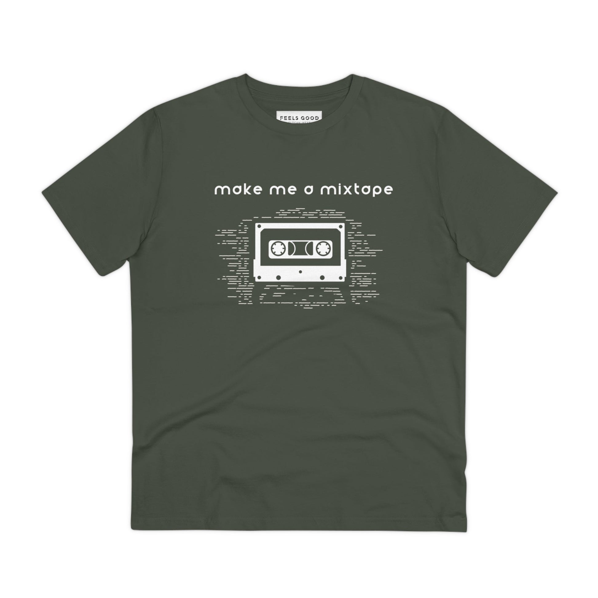 Urban 'Make Me A Mixtape' Organic Cotton T-shirt, feel of quotes on sweatshirts look


