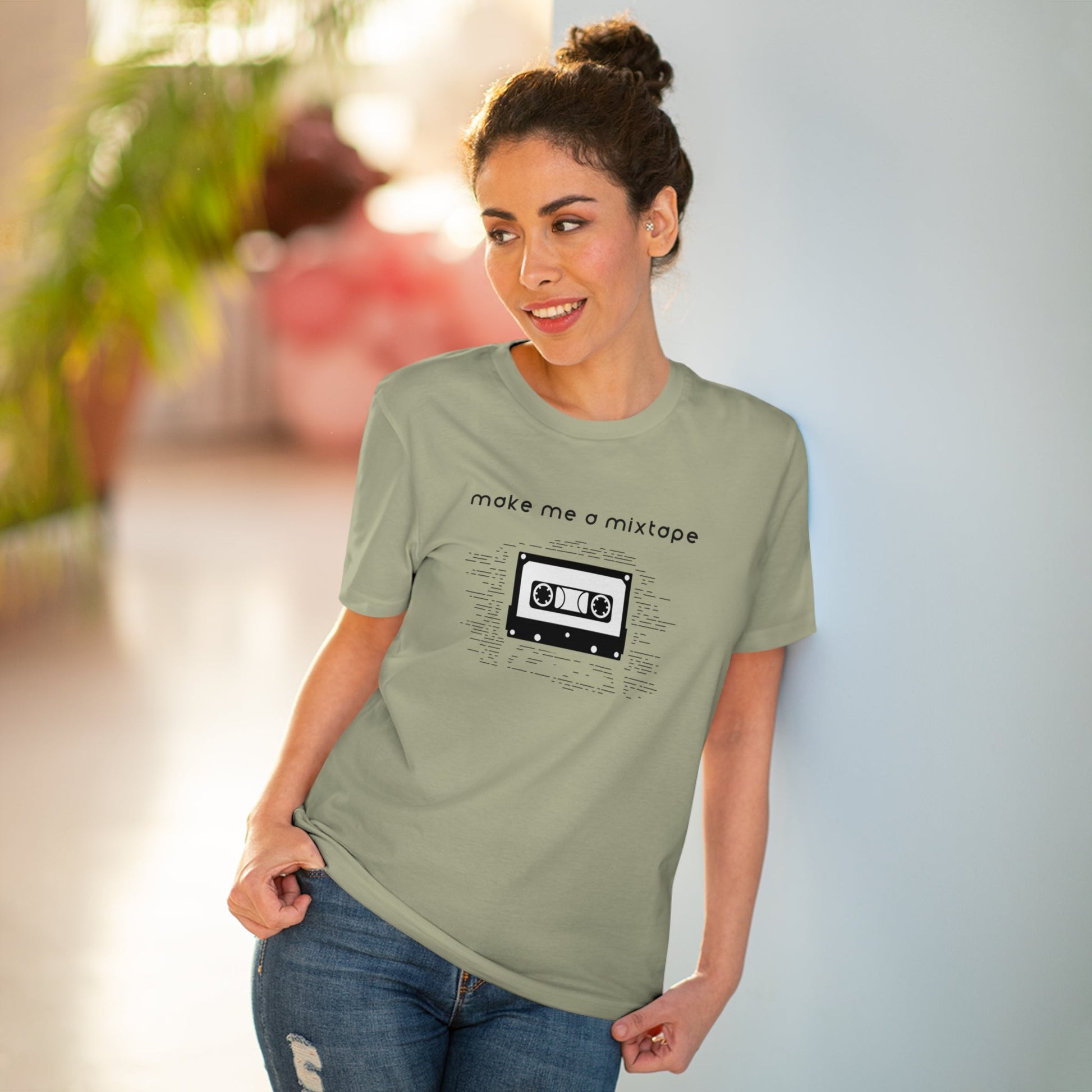 Urban Make Me a Mixtape Organic Cotton T-Shirt - Sustainable and Stylish Organic Cotton T Shirts