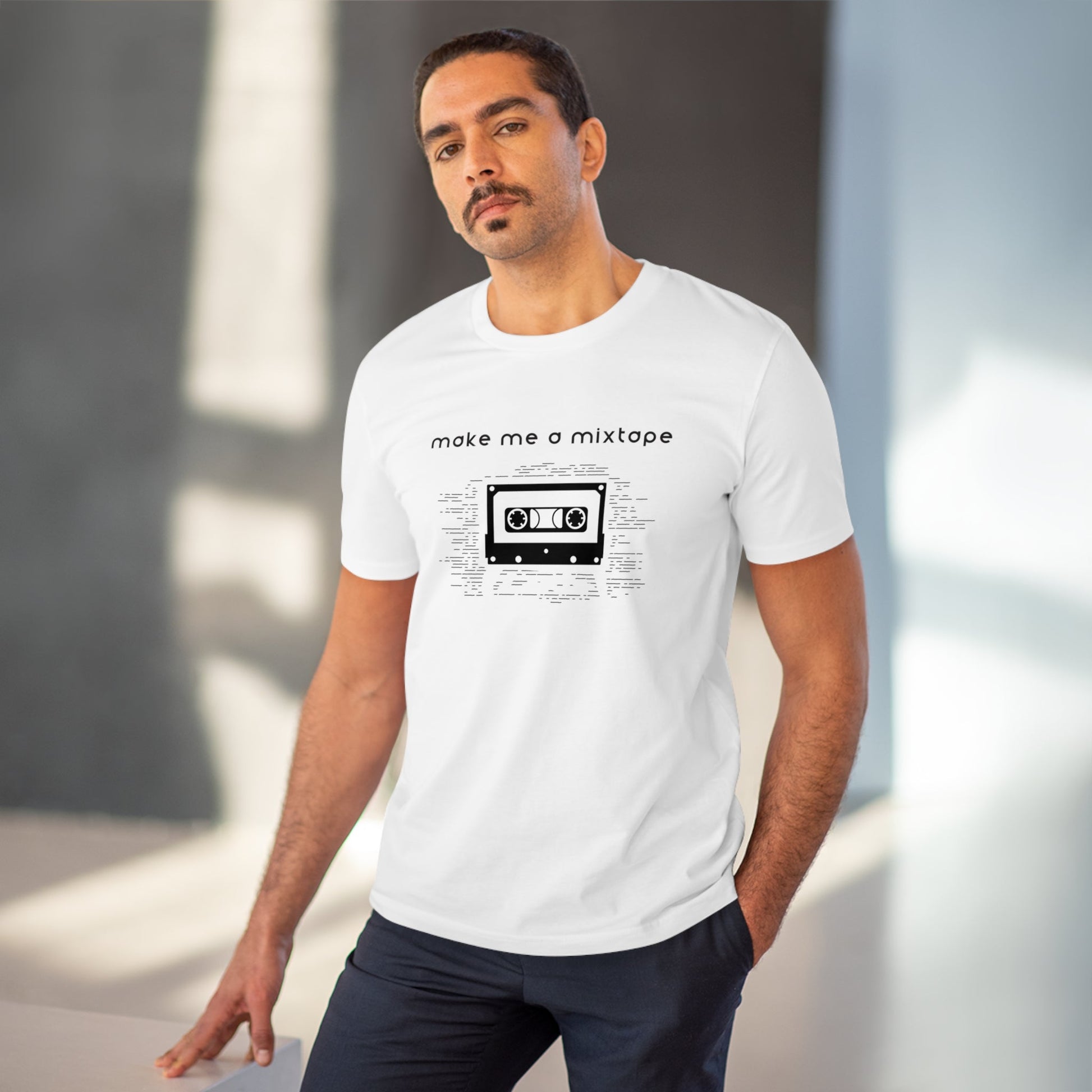 Urban 'Make Me a Mixtape' Organic Cotton T-shirt - Mixtape Tshirt For Men