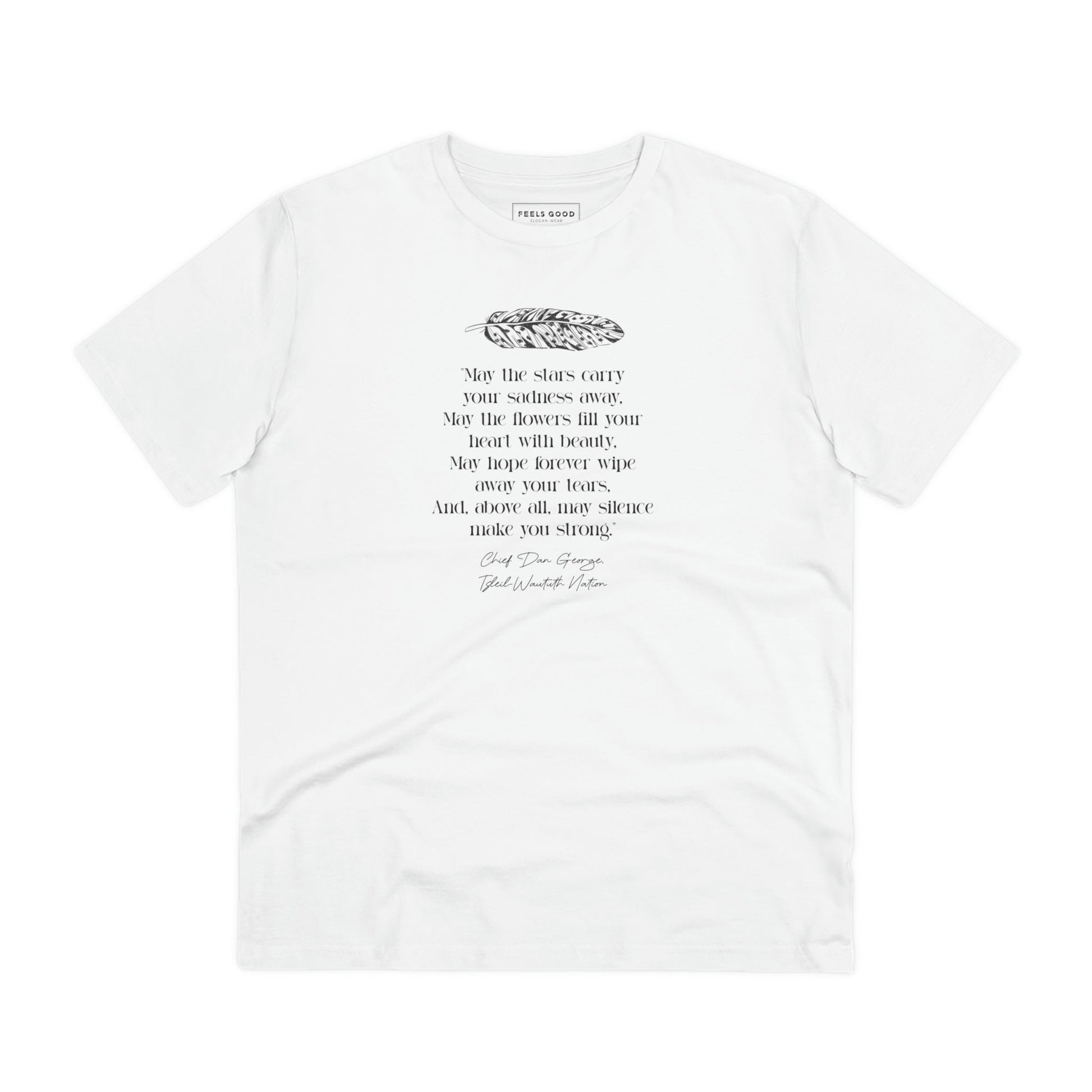 Inspirational Urban 'Native American Prayer' Organic Cotton T-shirt for all occasions.


