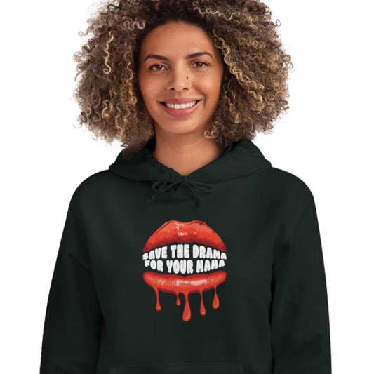 Reggae 'Contemporary 'Save The Drama' Organic Cotton Hoodie – Inspired bob marley hoodie