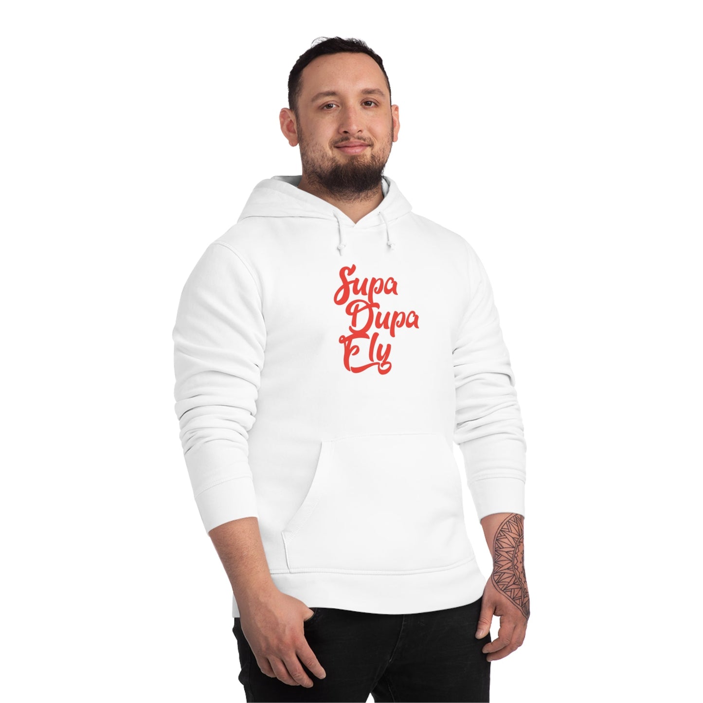 Eco-friendly hoodie streetwear – Urban 'Supa Dupa Fly' hoodie
