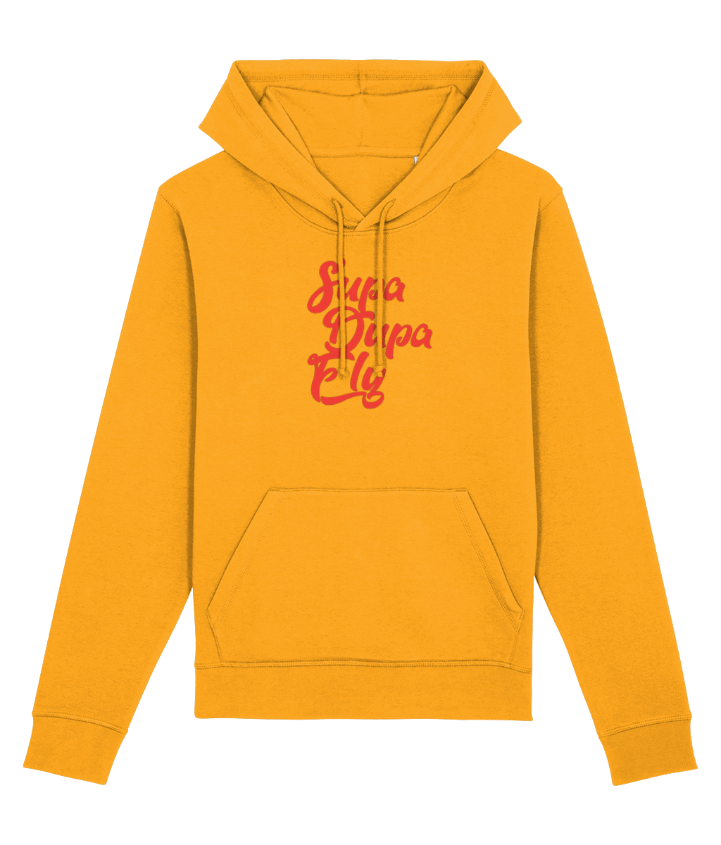 Shop the best streetwear hoodie – Urban 'Supa Dupa Fly' Organic Cotton Hoodie, bold and eco-friendly.