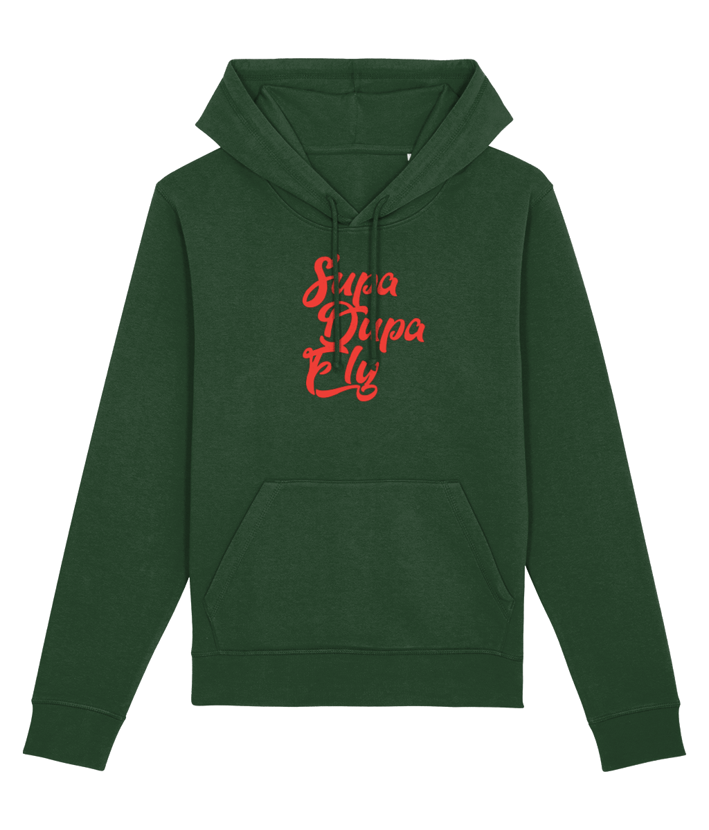 A must-have street wear hoodie – Urban 'Supa Dupa Fly' Organic Cotton Hoodie for everyday fashion.