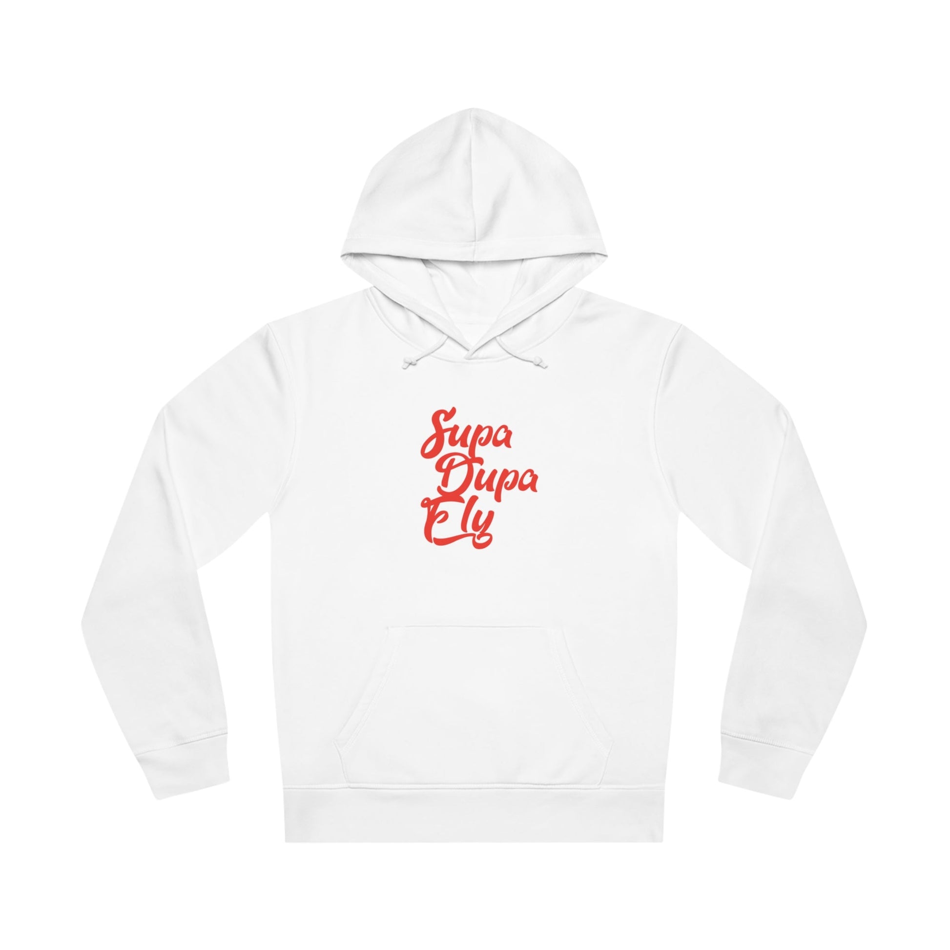Organic cotton hoodie meets streetwear vibes – Urban 'Supa Dupa Fly' is your go-to eco hoodie.