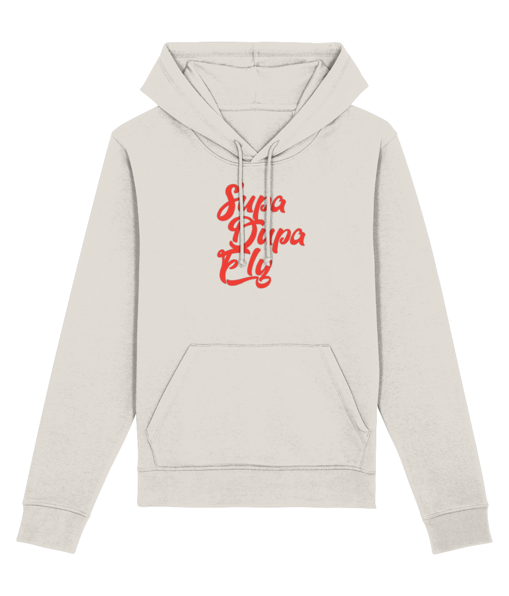 Music band hoodies meet eco-conscious fashion in the Urban 'Supa Dupa Fly' Organic Cotton Hoodie.