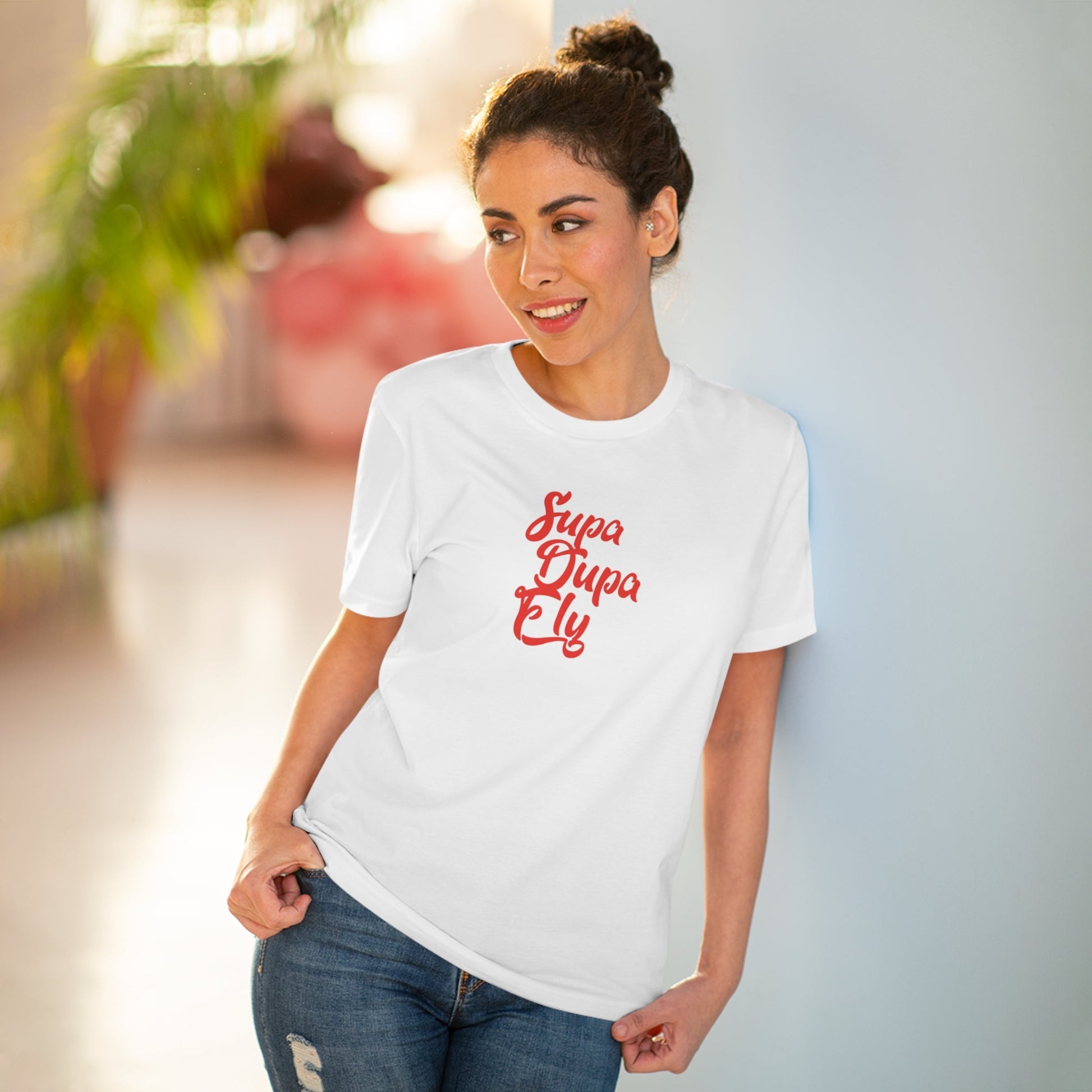 Show off your passion with Urban 'Supa Dupa Fly' Organic Cotton T-shirt, a music T-shirt must.