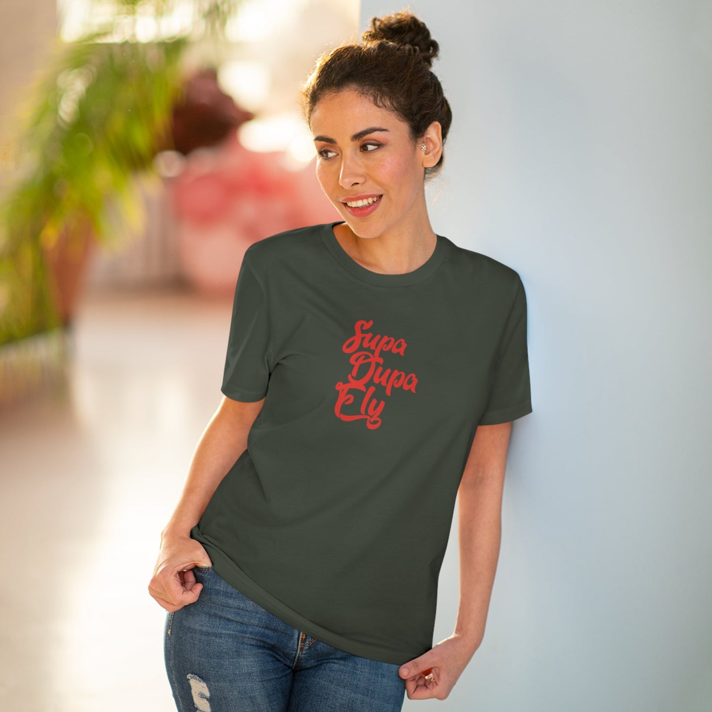 Urban 'Supa Dupa Fly' Organic Cotton T-shirt – a band T-shirt women’s fashion essential.