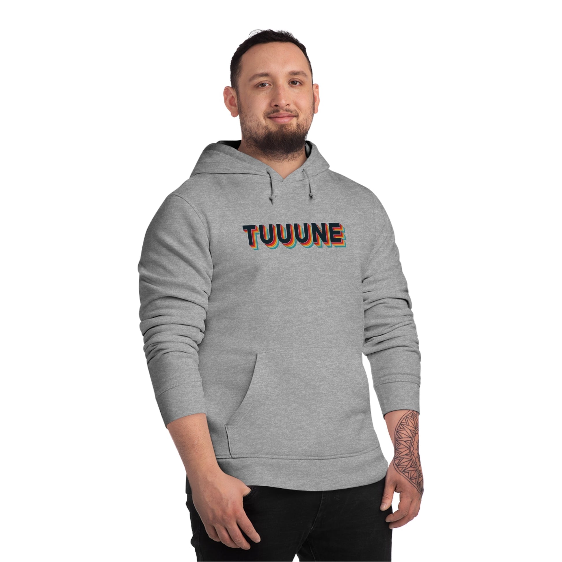 Urban 'Tuuuuune' Organic Cotton Hoodie – eco hoodies with sound-inspired design

