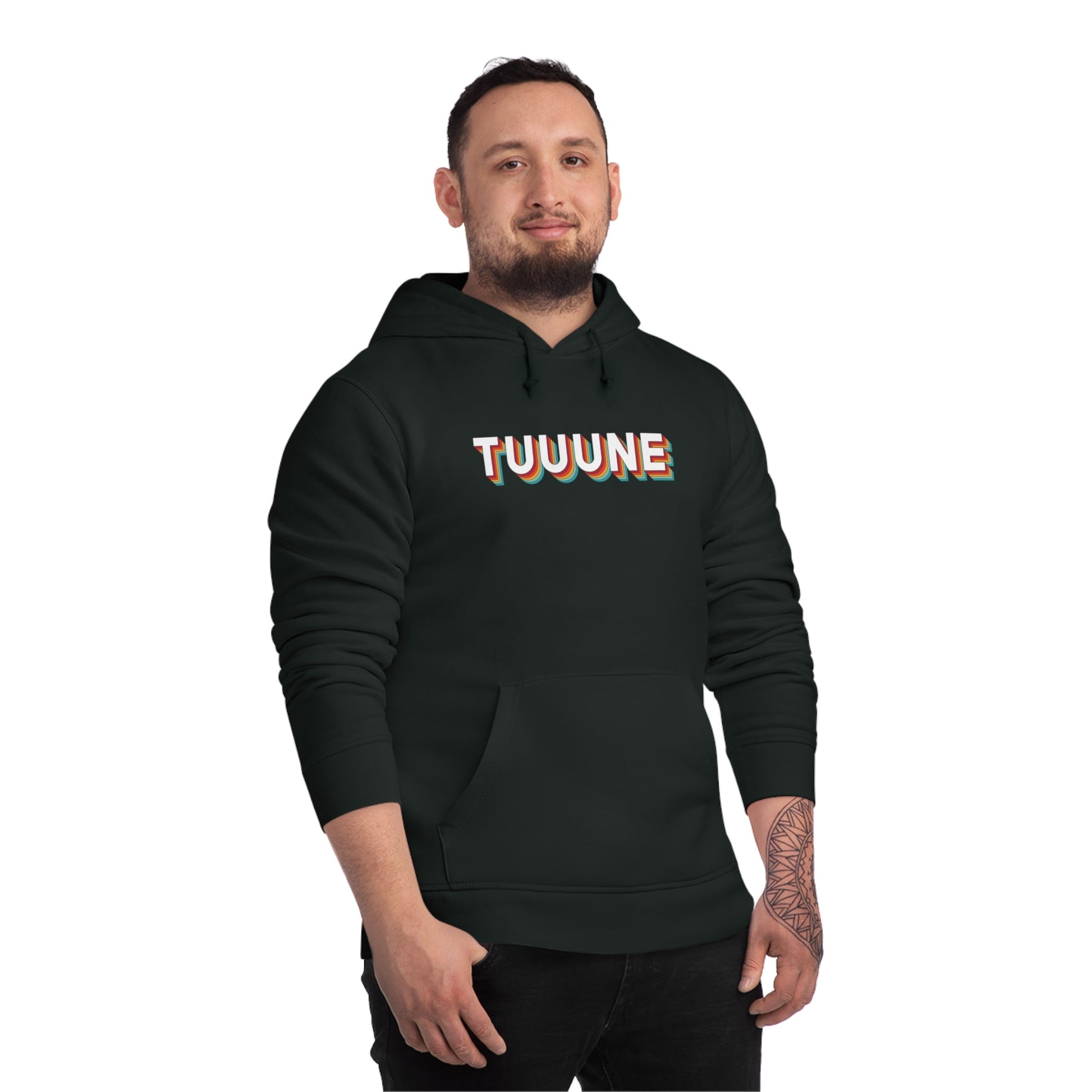 Urban 'Tuuuuune' Organic Cotton Hoodie – mens streetwear hoodie with bold graphic

