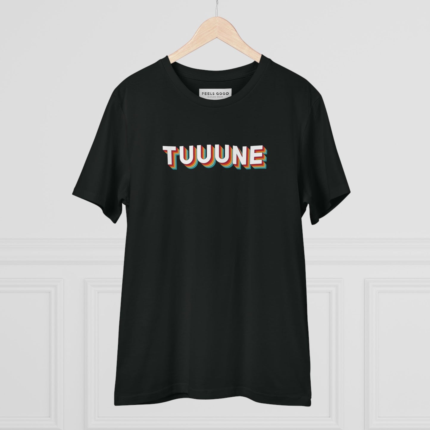Band t-shirts meet streetwear with Urban 'Tuuuuune' Organic Cotton T-shirt design.

