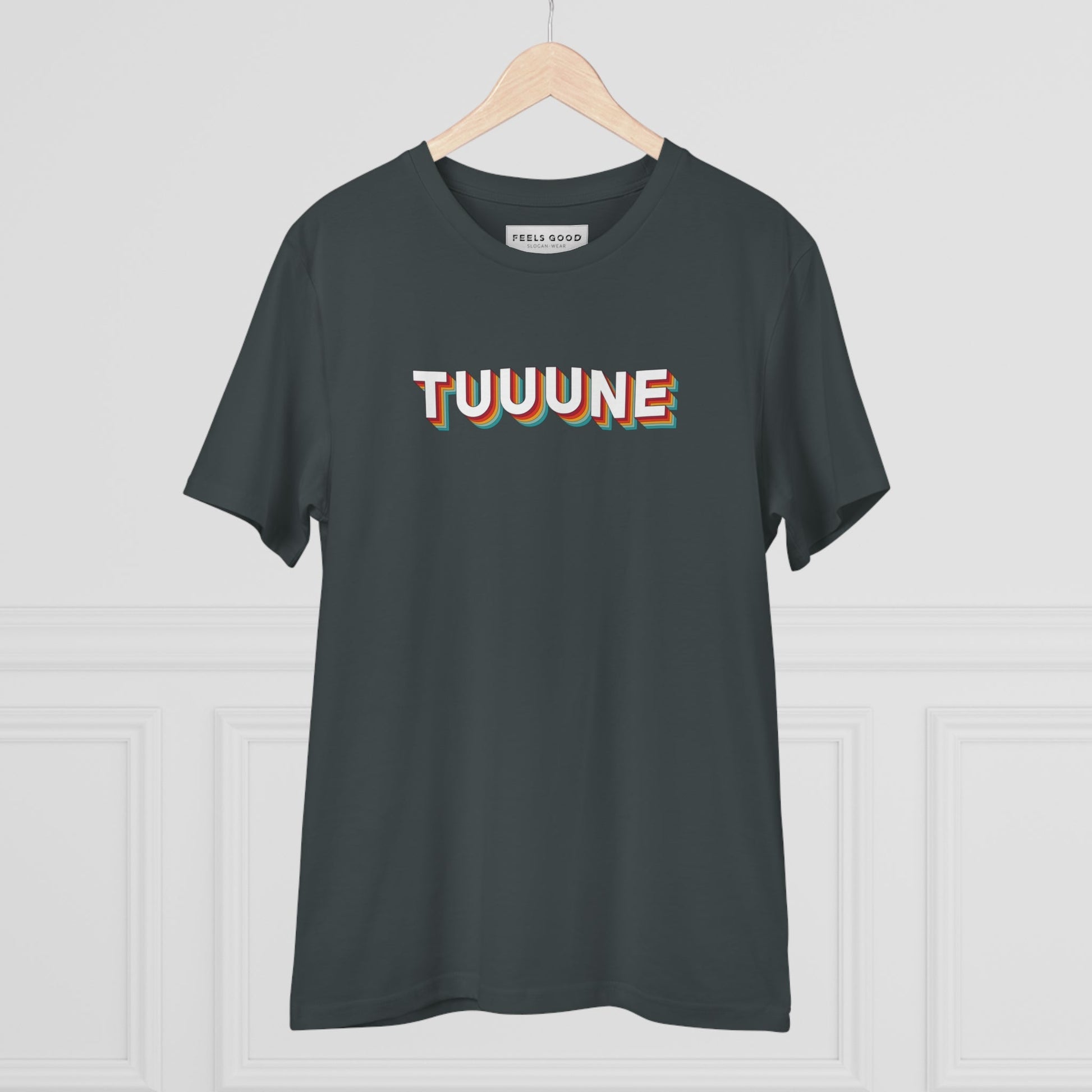 Urban 'Tuuuuune' Organic Cotton T-shirt, featuring streetwear and music culture together.

