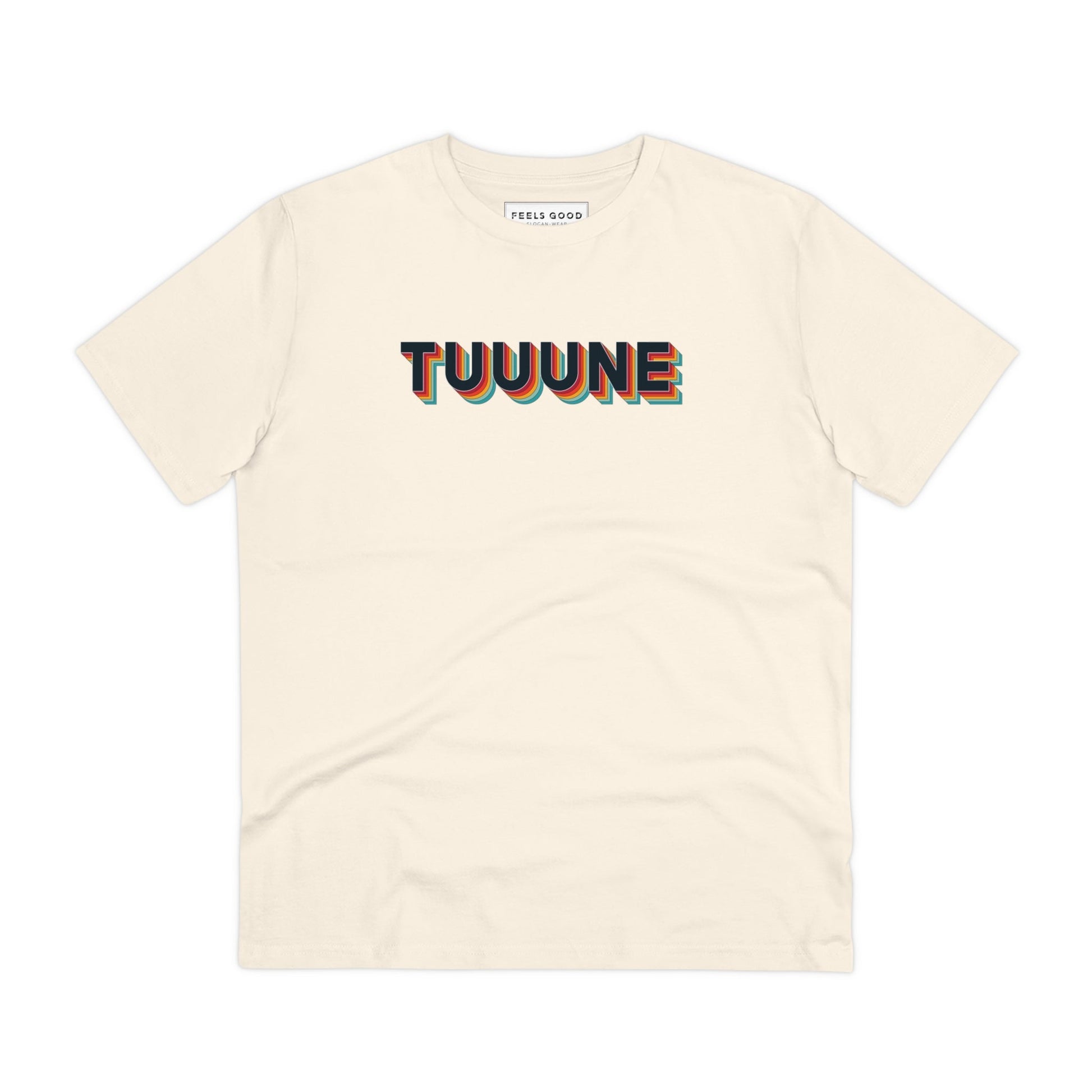Urban 'Tuuuuune' Organic Cotton T-shirt, ideal for music lovers who want to stand out in style.

