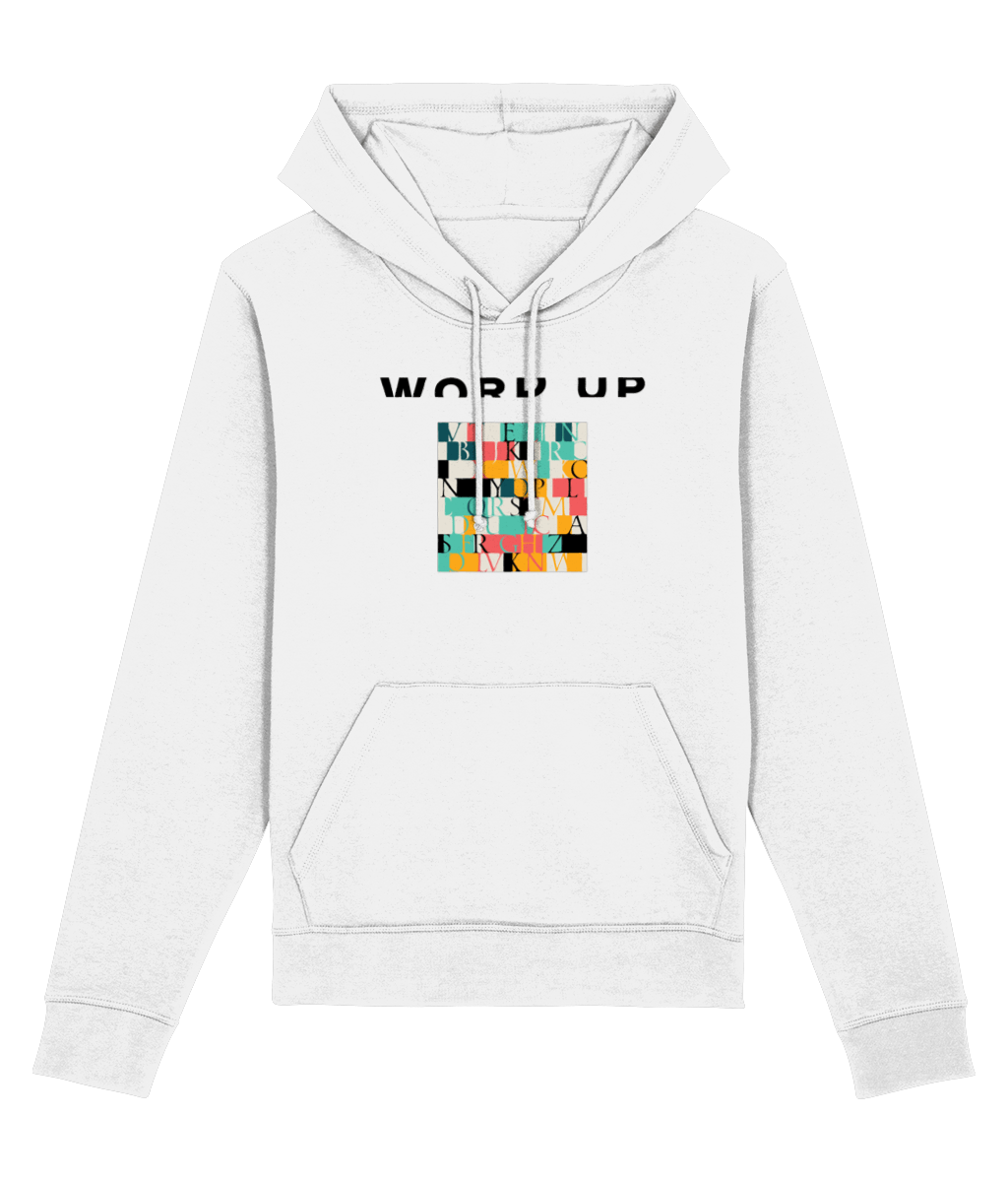 Urban 'Word Up' Organic Cotton Hoodie – Graphic hoodie with a hip-hop streetwear look