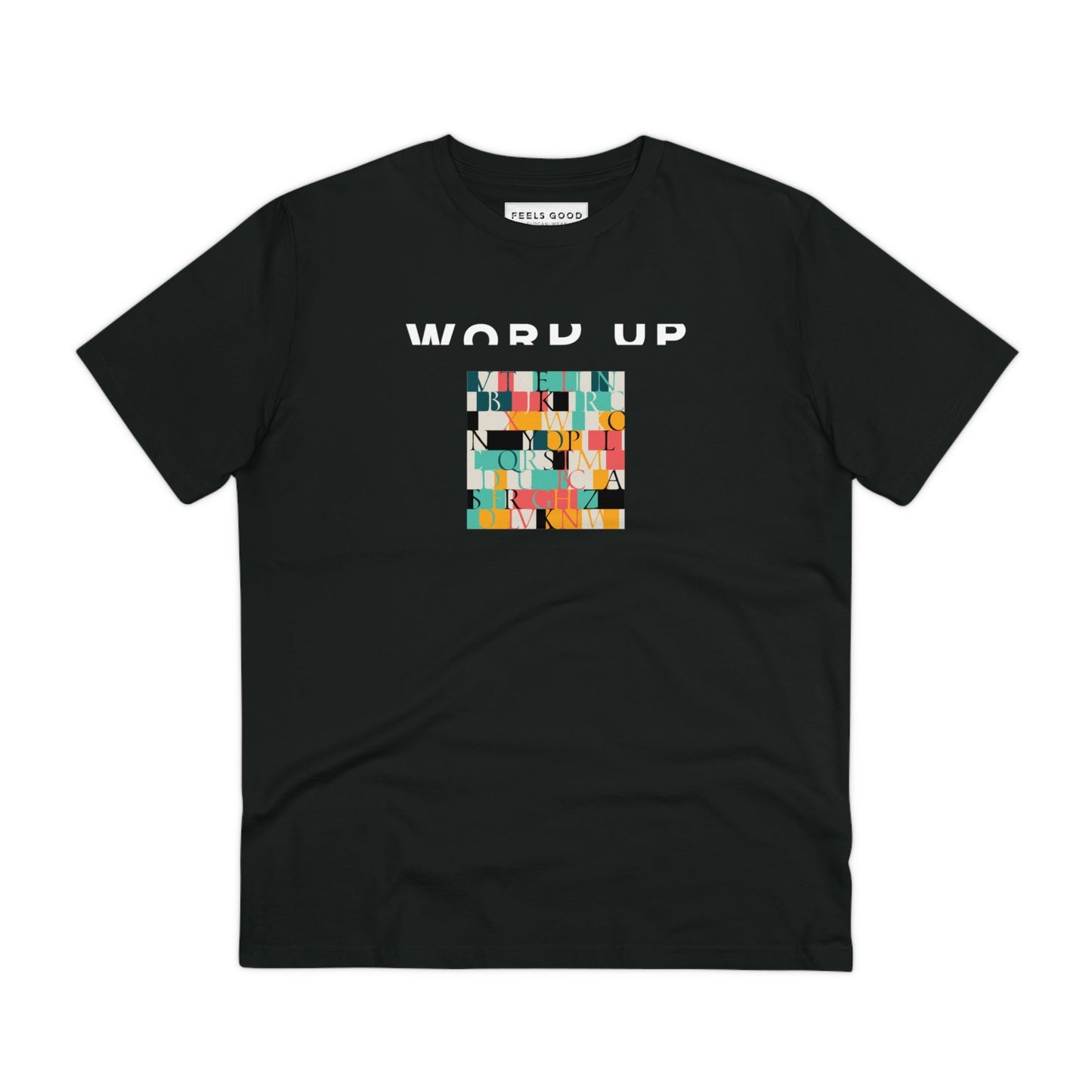 Urban 'Word Up' Organic Cotton T-shirt - Trendy streetwear tee with music notes design.
