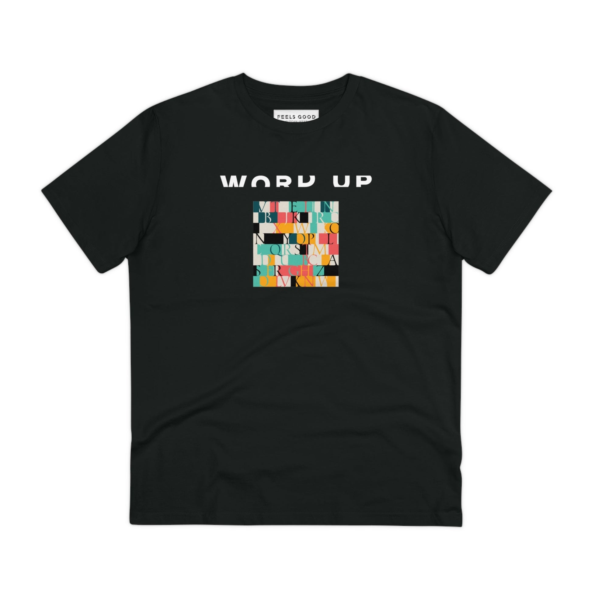 Urban 'Word Up' Organic Cotton T-shirt - Trendy streetwear tee with music notes design.